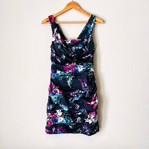 Express Floral Print Cocktail Dress